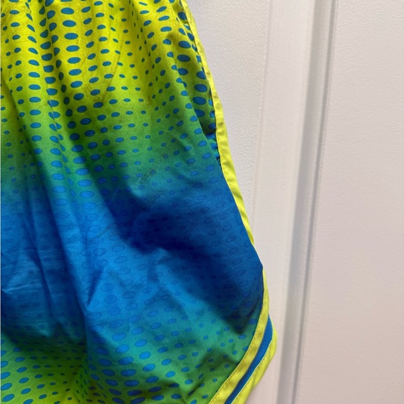 Nike Running Shorts Women Small Blue Green DriFit Lined Workout Gym Athletic - Picture 7 of 9